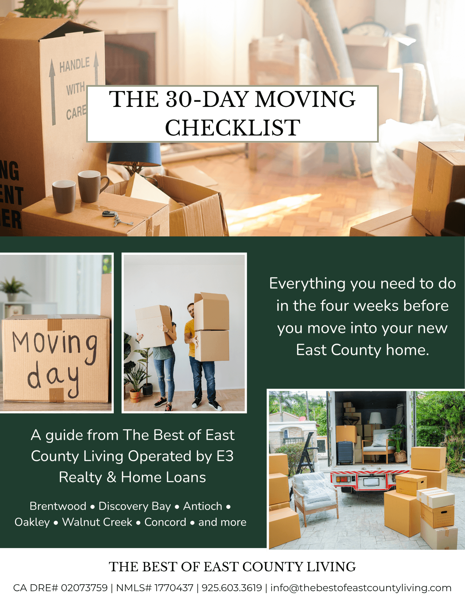 Cover: The 30-Day Moving Checklist